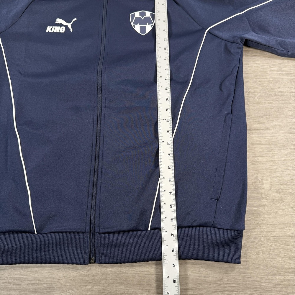 Monterrey Rayados Jacket Mens XL Blue Liga MX Soccer Puma DryCELL Track Top - Picture 5 of 8